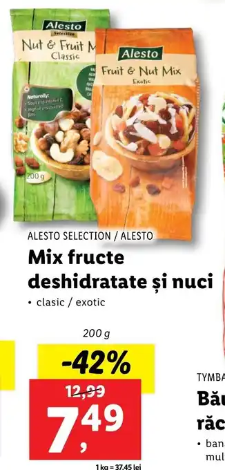 Lidl Alesto selection / Alesto mix fructe deshidratate și nuci 200g Ofertă