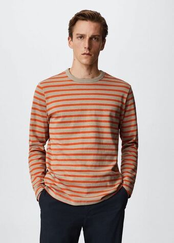 Tricou cu mânecă lungă cu dungi