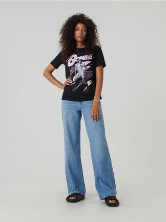 Tricou cu imprimeu david bowie