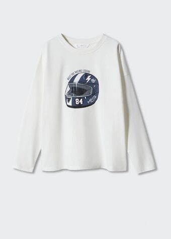 Tricou din bumbac cu mânecă lungă