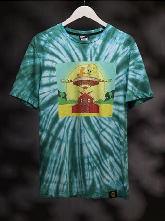 Sinsay Tricou tweety cu efect tie-dye Ofertă