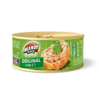 Auchan Pate vegetal mandy original 120 g Ofertă