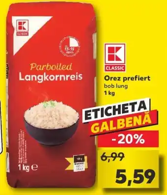 Kaufland Kaufland classic orez prefiert 1kg Ofertă