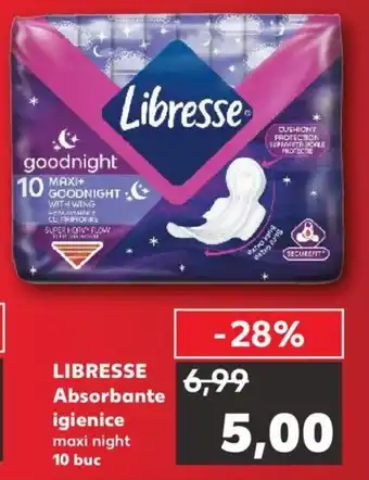 Kaufland Libresse absorbante igienice 10 buc Ofertă