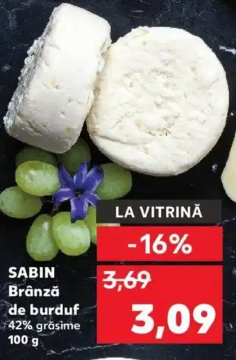 Kaufland Sabin brânză de burduf 100g Ofertă