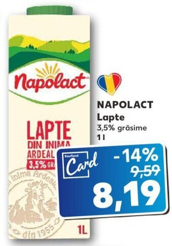 Kaufland Napolact lapte 1l Ofertă