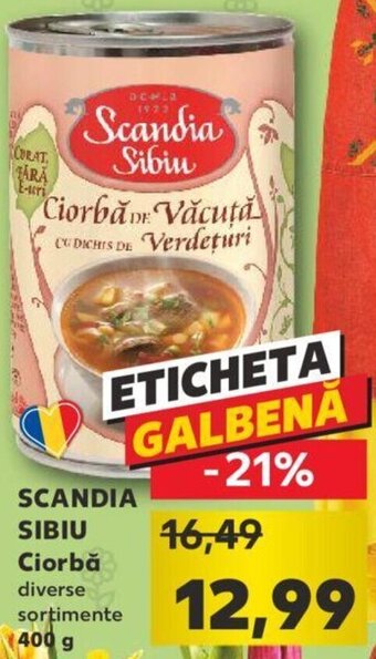 Kaufland Scandia sibiu ciorbă 400g Ofertă