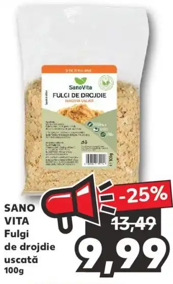 Sano vita fulgi de drojdie uscată 100g