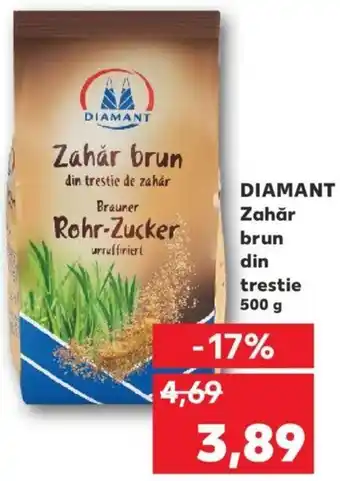Kaufland Diamant zahăr brun din trestie 500g Ofertă