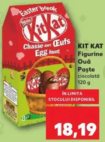 Kaufland Nestle kit kat figurine ouă paște 120g Ofertă