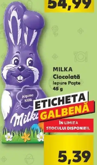 Kaufland Milka ciocolată 45g Ofertă