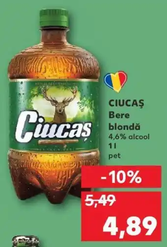 Kaufland Ciucaș bere blondă 1l Ofertă