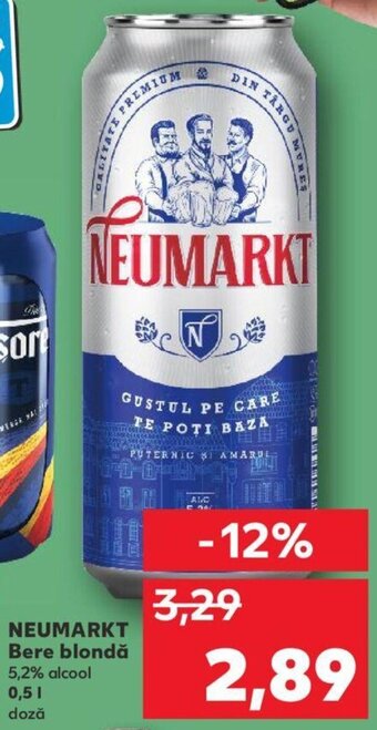 Kaufland Neumarkt bere blondă 0.5l Ofertă