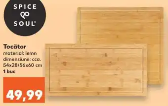 Kaufland Spice & soul tocător 54 x 28 cm / 56 x 60 cm 1 buc Ofertă