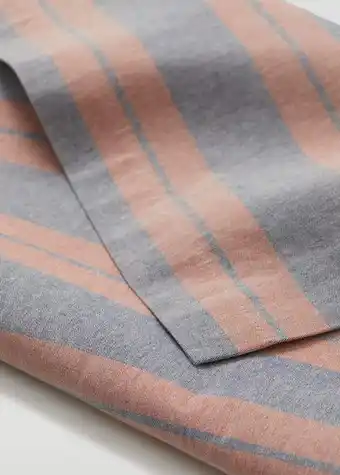MANGO Față de masă din bumbac cu dungi 150x150 cm Ofertă