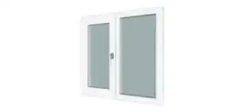 Brico Depôt Fereastra termopan pvc, geam clar + low-e, alb, 5 camere, 100 x 100 cm, dreapta, dubla deschidere, fixa + oscilobatanta • gea Ofertă