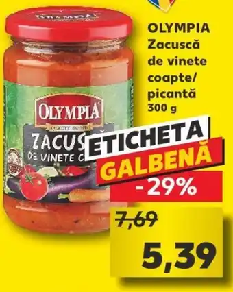 Kaufland Olympia zacuscă de vinete coapte / picantă 300g Ofertă