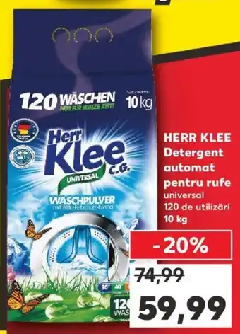 Kaufland Herr klee detergent automat pentru 10 kg Ofertă