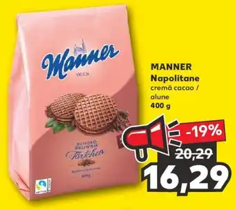 Kaufland Manner napolitane 400g Ofertă