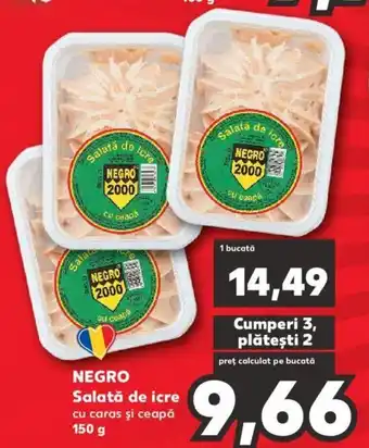 Kaufland Negro salată de icre 150g Ofertă