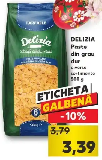 Kaufland Delizia paste din grau dur 500g Ofertă