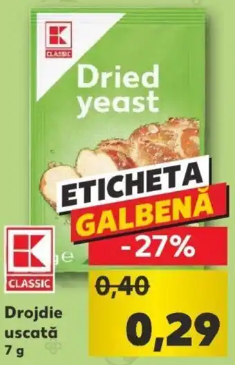 Kaufland Kaufland classic drojdie uscată 7g Ofertă