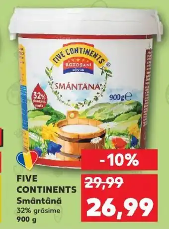 Kaufland Five continents smântână 900g Ofertă
