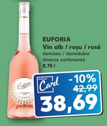 Kaufland Euforia vin alb / roșu / rosé 0.75l Ofertă