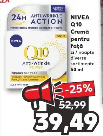 Kaufland Nivea q10 cremă pentru față 50ml Ofertă