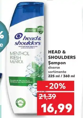 Kaufland Head & shoulders șampon 225 / 360ml Ofertă