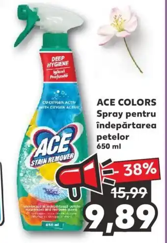Kaufland Ace colors spray pentru îndepărtarea petelor 650ml Ofertă