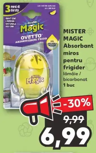Kaufland Mister magic absorbant miros pentru frigider 1 buc Ofertă