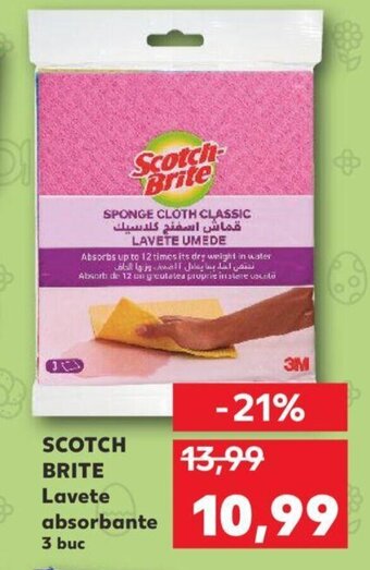 Kaufland Scotch brite lavete absorbante 3 buc Ofertă