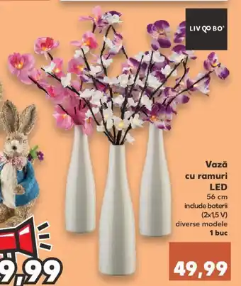Kaufland Liv & bo vază cu ramuri led 56cm 1 buc Ofertă
