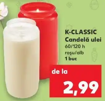 Kaufland K-classic candelă ulei 1 buc Ofertă