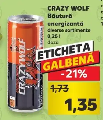 Kaufland Crazy wolf băutură energizantă 0.25l Ofertă