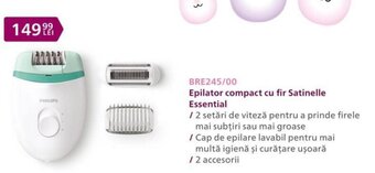 Carrefour Philips epilator compact cu fir satinelle essential Ofertă
