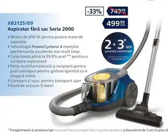 Carrefour Philips aspirator fără sac seria 2000 Ofertă