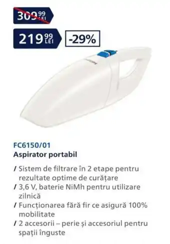Carrefour Philips aspirator portabil Ofertă