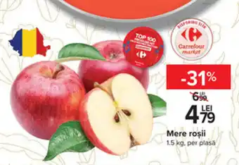 Carrefour Carrefour market Mere roșii 1.5kg Ofertă