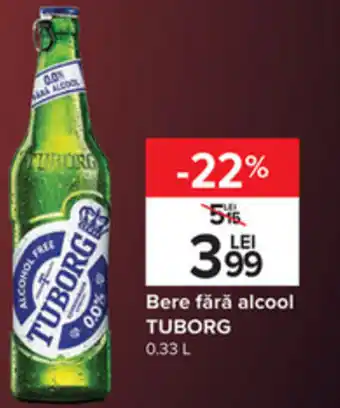 Tuborg bere fără alcool 0.33l