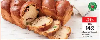 Cozonac de post cu rahat 700g