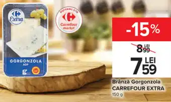 Carrefour Carrefour extra brânză gorgonzola 150g Ofertă