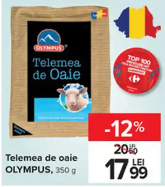 Carrefour Olympus telemea de oaie 350g Ofertă