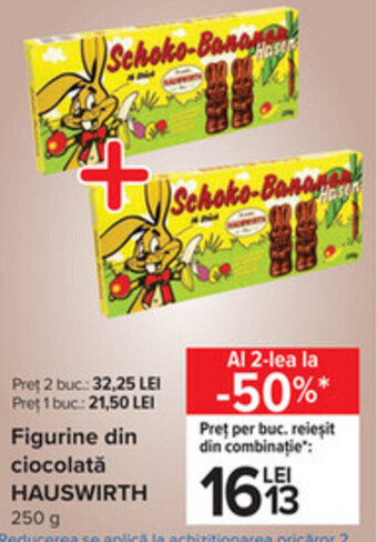 Carrefour Hauswirth figurine din ciocolată 250g Ofertă