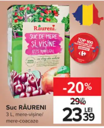 Carrefour Răureni suc 3l Ofertă