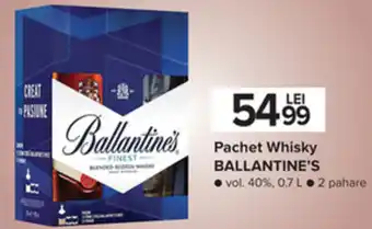 Carrefour Ballantine's pachet whisky 0.7l Ofertă
