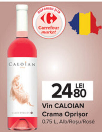 Carrefour Caloian vin crama oprișor 0.75l Ofertă