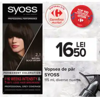 Carrefour Syoss vopsea de păr 115ml Ofertă