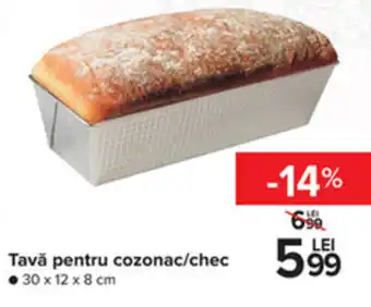 Carrefour Tavă pentru cozonac / chec 30 x 12 x 8 cm Ofertă